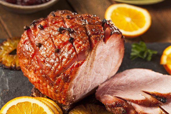 PROSCIUTTO DI MAIALE AL BARBECUE CARAMELLATO ALL'ARANCIA
