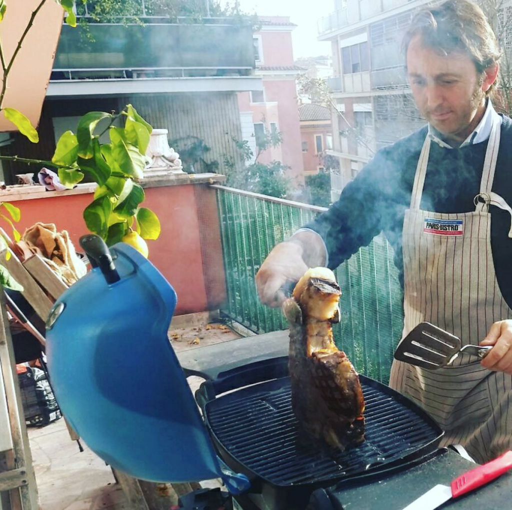 Barbecue a domicilio - Michele in azione