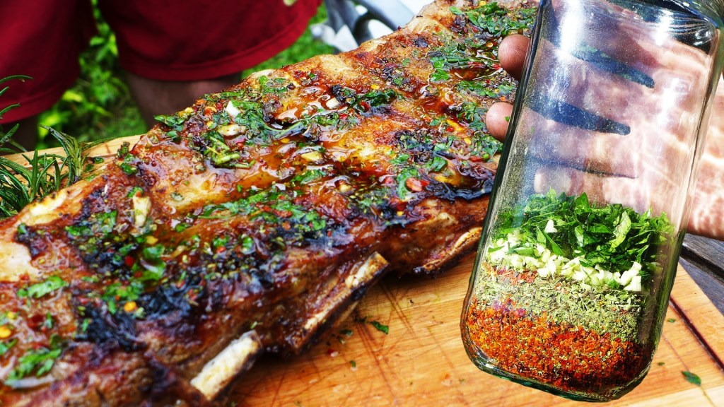 Asado e chimichurri