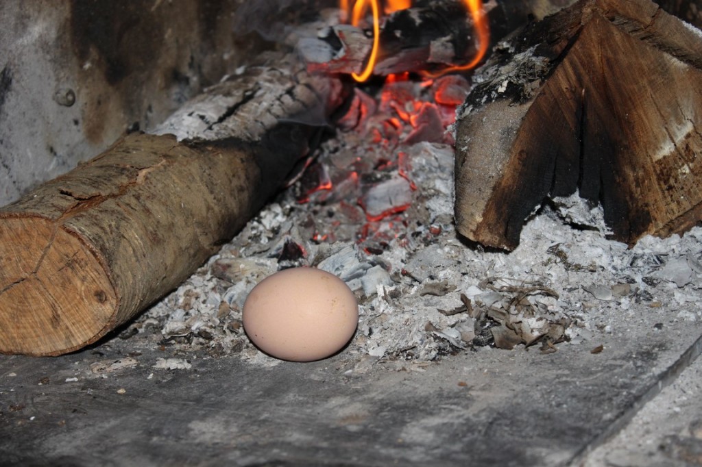 Uovo sotto la cenere