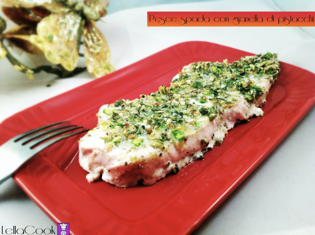 Pesce Spada Con Granella Di Pistacchi E Semi Di Zucca